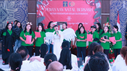 Penuhi Hak Warga Binaan, Rutan Perempuan Surabaya di Porong, Sidoarjo, Ajak Rayakan Natal dengan Suka Cita