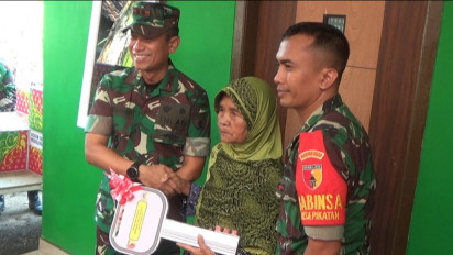 Dukung Program Babinsa Masuk Dapur, Pangdam V/Brawijaya Resmikan Rumah Tidak Layak Huni di Probolinggo