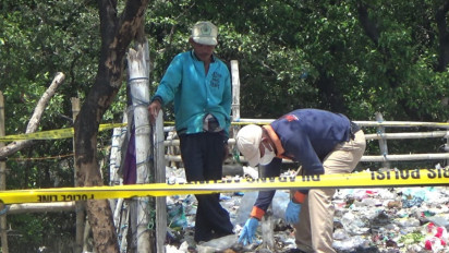 Diduga Hasil Hubungan Gelap, Bayi Laki - laki Tewas Dibuang di Bibir Pantai Mayangan