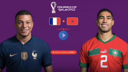 Link Live Streaming Prancis vs Maroko Semifinal Piala Dunia 2022 Qatar