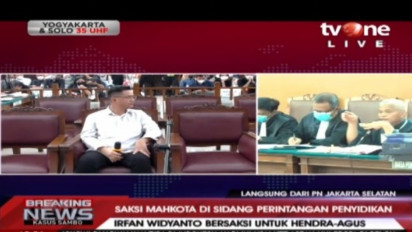 Sedang Berlangsung! Ini Link Live Streaming Sidang Obstruction Of Justice , Hadirkan Saksi Mahkota