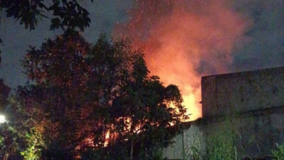 Sebuah Rumah di Komplek IKPN Kelurahan Bintaro Pesanggrahan Ludes Dilalap Si Jago Merah