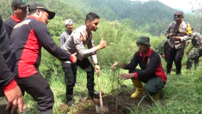 Antisipasi Kerusakan Hutan, Perhutani Kolaboratif Tanam Pohon di Kota Batu