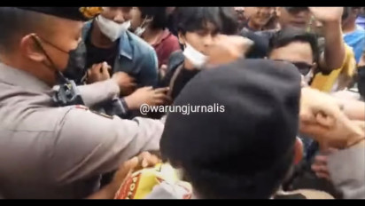 Polwan Korban Pemukulan Kericuhan Aksi Unjuk Rasa Simpatisan Prima di KPU RI Resmi Layangkan Laporan Polisi