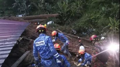 16 Orang Tewas dan 17 Orang Hilang Karena Longsor di sebuah Perkemahan Wisata di Malaysia