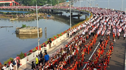 Masuk MURI, Puluhan ribu warga di Surabaya Ikuti Tari Remo