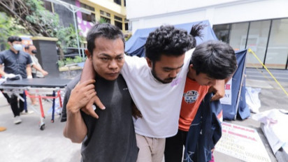 Berita Foto: Aksi Mogok Makan Korban PT Amman Mineral di Komnas HAM