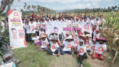 Relawan Puan Gelar Pentas Seni dan Bagikan Pupuk di Banyuwangi