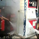 Diduga Korsleting Listrik, Tiga Pompa Pertamini di Pringsewu Lampung Terbakar