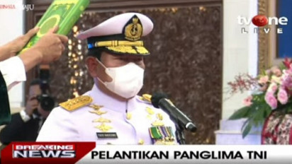 Presiden Jokowi Resmi Lantik Yudo Margono Jadi Panglima TNI