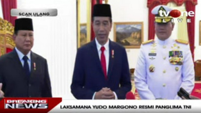 Usai Melantik, Presiden Jokowi Titip Tiga Pesan Ini ke Panglima TNI Laksamana Yudo Margono