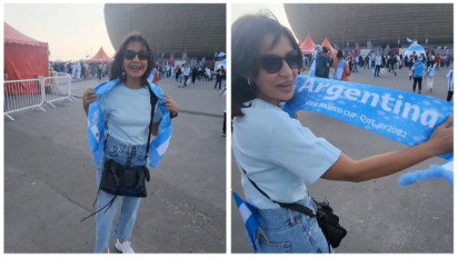 Jingkrak-jingkrak di Qatar, Ini Ekspresi Gembira Najwa Shihab Setelah Argentina Menang Piala Dunia