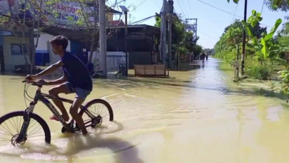 Sempat Surut, Banjir Kembali Rendam Sejumlah Wilayah di Pati Akibat Luapan Sungai Kaliombo