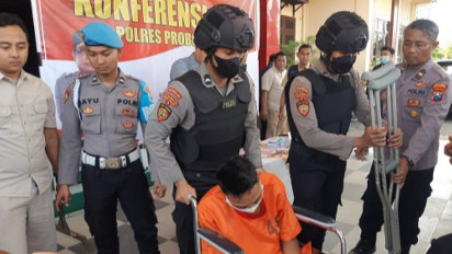 Menantang Petugas dengan Celurit, Pelaku Perampokan di Probolinggo Ditembak 