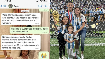 Istri Cantik Pamer Pesan yang Terwujud: Angel Di Maria Cetak Gol di Final Piala Dunia 2022
