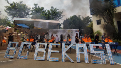 Kepala Bea Cukai Bekasi Pastikan 4,3 Juta Batang Rokok Ilegal yang Dimusnahkan Adalah Produk Lokal