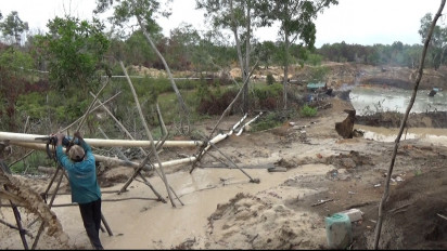 Kerap Dirazia, Penambang Pasir Ilegal di Bintan Masih Berani “Kucing-kucingan” degan Petugas