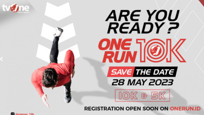 Perhatian! TvOne Gelar Lomba Lari Bertajuk One Run 10K, Catat Tanggalnya
