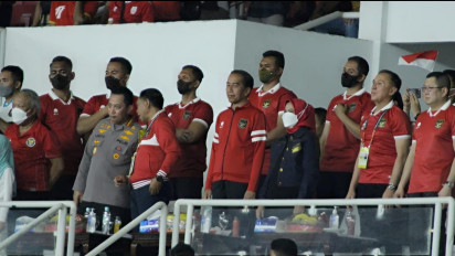 Presiden Jokowi Apresiasi Protokol Baru Saat Pertandingan Piala AFF 2022 Antara Timnas Indonesia vs Kamboja