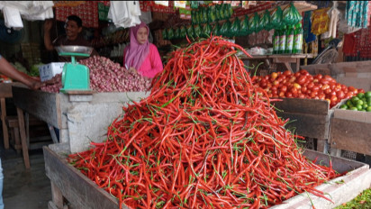 Jelang Natal dan Tahun Baru, Harga Bahan Pangan di Pasar Bina Usaha Meulaboh Aceh Barat Melambung Tinggi