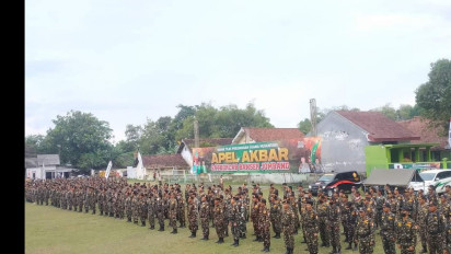 Seribu Pasukan Banser di Jombang Siap Bantu Pengamanan Natal dan Tahun Baru 2023