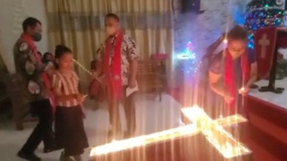 Umat Kristen di Kep. Selayar Rayakan Natal di Tengah Cuaca Buruk dan Listrik Padam