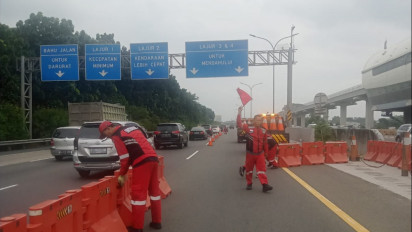 Lalu Lintas Padat, Tol Jagorawi Diberlakukan Contraflow Arah Jakarta