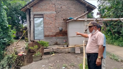 Usai Diterjang Banjir Rumah Warga Mrisen Klaten Ini Nyaris Roboh