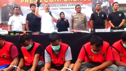 Pembobolan Pabrik Masker di Surabaya Terekam CCTV, Polisi Amankan 6 Pelaku