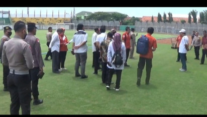 Tim Risk Assesment Mabes Polri Cek Kelayakan Stadion Gelora Bangkalan (SGB) untuk Pertandingan SepakBola