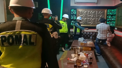 Subdenpom 1/6-2 bersama Pom TNI AL dan Provost TNI AD Gelar Razia Tempat Hiburan Malam di Tanjung Balai Karimun Kepri