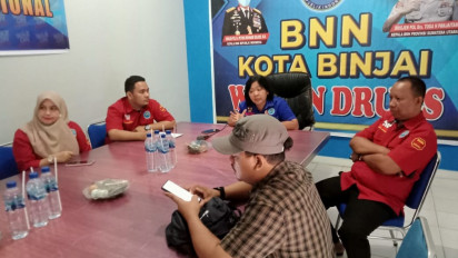 Sepanjang Tahun 2022, BNN Kota Binjai Menjaring 71 Penyalahgunaan Narkoba