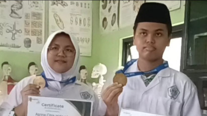 Olah Pelepah Pisang Jadi Gel Anti Gatal, Siswa MA Salafiyah Pati Raih Medal Bronze di Ajang WISPO