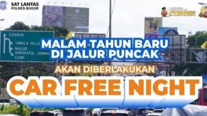 Car Free Night Jalur Puncak Diberlakukan Mulai Sabtu Sore, Ini Rutenya