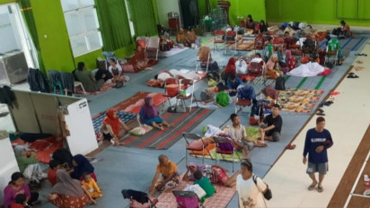 Sebanyak Ratusan Warga Korban Terdampak Banjir di Kudus Jawa Tengah Mulai Mengungsi