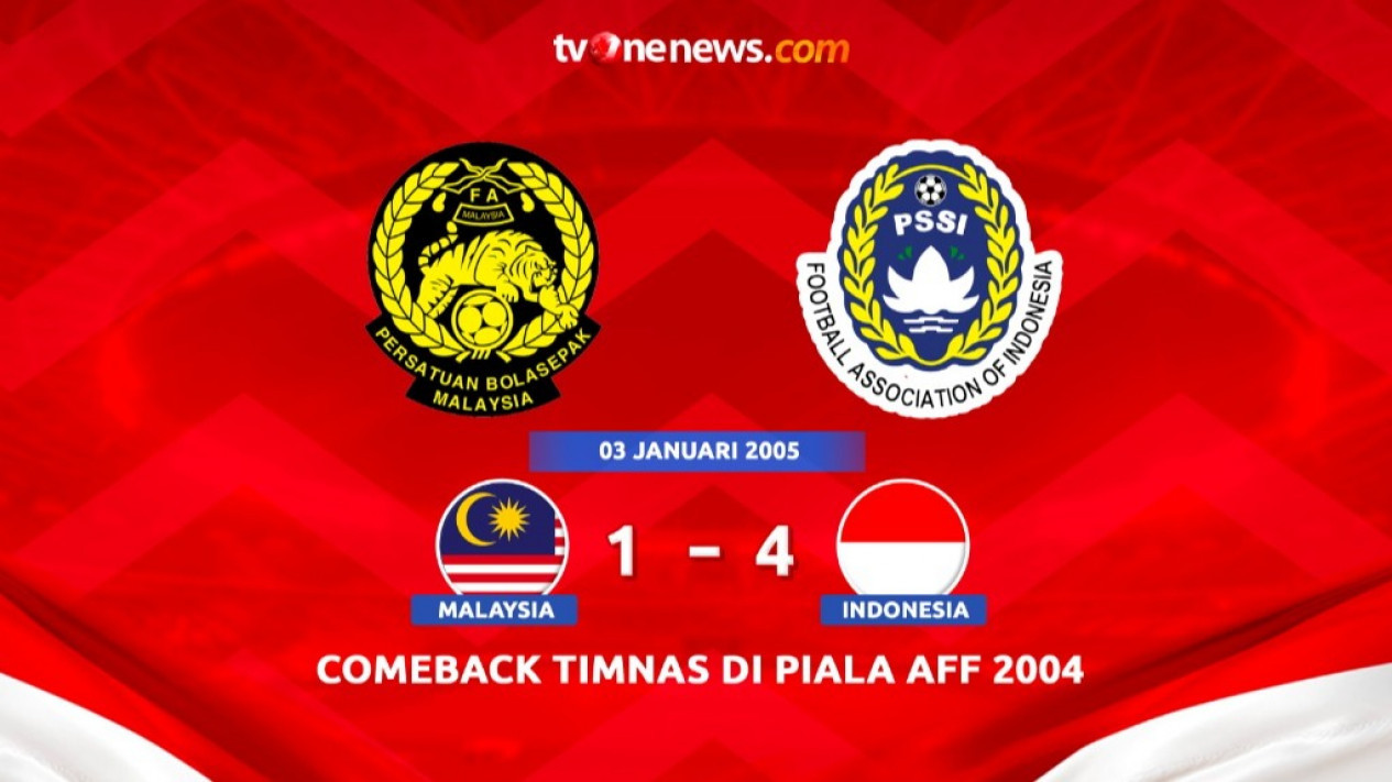 Tanggal Ini Dalam Olahraga: 03 Januari 2005, Indonesia Hajar Malaysia dan Maju ke Final Piala AFF 2004
            - galeri foto
