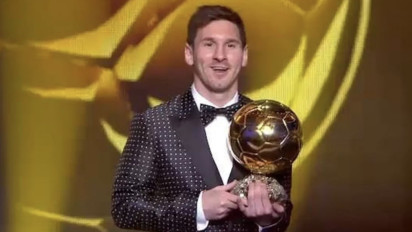 Tanggal Ini Dalam Olahraga: 07 Januari 2013, Lionel Messi Terima Ballon d'Or 2012