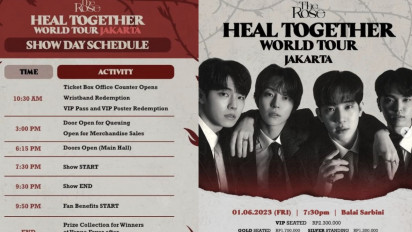 Siap Ngonser The Rose, Three Angels Bagikan Jadwal Penukaran Tiket dan Jadwal Konser