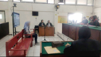 Sidang Perselingkuhan Oknum Polisi Ditunda, Tersangka LA Marah Awak Media Ambil  Gambar