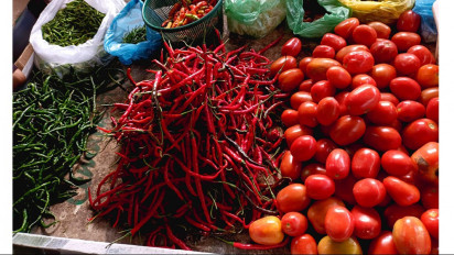 Tomat dan Cabai Merah Salah Satu Pemicu Inflasi Sumut 1,50 Persen
