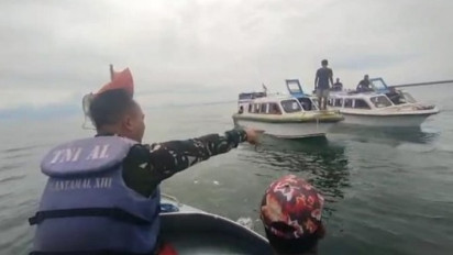 TNI AL Selamatkan Puluhan Penumpang Speedboat yang Tenggelam di Tanjung Batu Kaltim