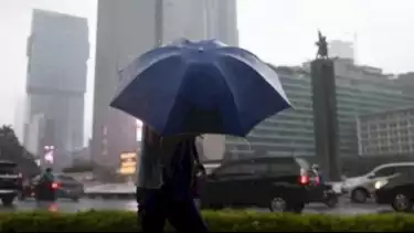 Ilustrasi Cuaca Hujan di Wilayah DKI Jakarta