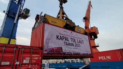 Tekan Disparitas Harga Kebutuhan Pokok saat Resesi Trayek Tol Laut dari Surabaya ke Wilayah Indonesia Timur Kembali Ditambah