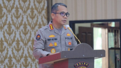 Erupsi Gunung Anak Krakatau, Polda Banten Imbau Warga Pesisir Waspada