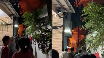 Pemukiman Padat Penduduk Terbakar Hebat di Kebon Jeruk, 15 Mobil Damkar Diterjunkan