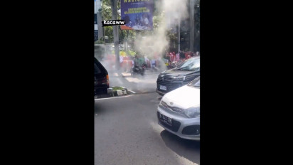 Jelang Semifinal Piala AFF, Viral Video Asap Tebal yang Diduga Gas Air Mata di Sudirman