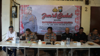 Polda Sulsel Kembali Adakan "Jumat Curhat", Dengar Keluhan Warga
