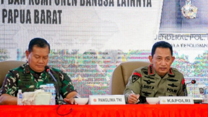 Kapolri Tunjukkan Soliditas TNI-Polri Kawal Papua