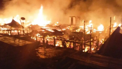 Api Hanguskan 14 Rumah di Desa Simandulang Pantai Labura