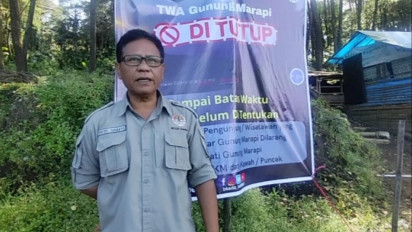 Jalur Ditutup Akibat Erupsi, BKSDA Sumbar Patroli Cegah Aktivitas Pendakian